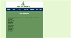 Desktop Screenshot of greenbeanproducts.com